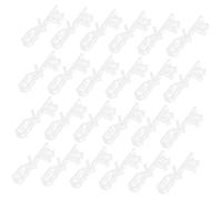 Amosfun 24 Piezas Clips Ocultos para Cortinas Abrazaderas para Verticales Resistentes y Reutilizables Accesorios para Ventanas Uso Versátil