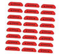 Amosfun 28 Piezas Tiras Reflectantes Adhesivas de Advertencia para Puertas de Coche Juego de Banda Anticolisión Resistente y Fácil de Limpiar para Seguridad Garaje y Carretera