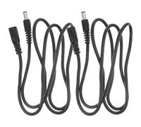 Amosfun 2piezas Cable de Extensión Dc Macho Hembra Unidades Alargadera de Alimentación para Cámaras y Routers Conector Reemplazo para Cables de Alimentación Eléctrica