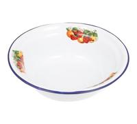 Amosfun 2piezas Cuenco De Sopa De Esmalte Retro Cuenco Multiusos De Almacenamiento Antiguo Para Reuniones Familiares Y Restaurantes