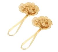 Amosfun 2piezas De Cortina Decorativos Forma De Flor y Imán Abrazaderas Magnéticas para Cortinas Suministros para Uso Salas De Estar