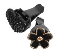 Amosfun 2piezas Decoración Perfume Rejilla De Ventilación Del Coche Metal Pétalos Clip Para Ambientador Adornos Para Coche Para Salidas De Aire