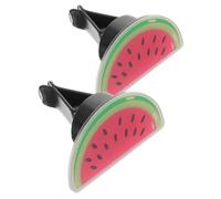Amosfun 2piezas Porta Perfume para Coche Clips Forma de Sandía para Rejilla de Ventilación Coche Decoraciones de Aromas de Accesorios para Rejilla de Ventilación Clips para Salida de Aire