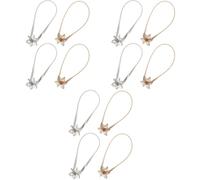 Amosfun 3 Juegos Corbata De Cortina Decoracion Hogar Cinturon Lumbar Cinturón Decoración Hebillas De Cortina Confiables Sujetador De Cortina Hebilla De Cortina De Casa Metal 4 Uds * 3