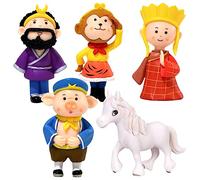 Amosfun 3 Juegos Viaje a Los Adornos del Oeste Jardín Zen Automático Figuras De Dragones En Miniatura Marionetas De Dedo De Baño Decoración Animales Micro Figuritas Hombre De Plastico PVC