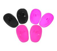 Amosfun 3 Pares de Orejeras de Silicona Protectores Auditivos Impermeables y Resistentes al Calor para Teñir el Cabello para Uso en Peluquería y Hogar