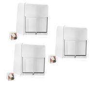 Amosfun 3 Piezas caja de hisopos de algodón bolas de algodón gigantes reutilizable pelota cajas almacenaje cajas de almacenaje recipiente dispensador de hisopos titular de bolas de