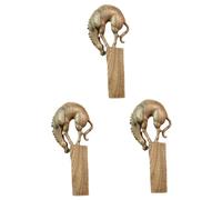 Amosfun 3 Piezas De Estatuas De Caballos De Madera Juguetes De Foca Sauce Caballo Decoración De Oficina Juguete De Caballo Cosas De Caballo Estatuilla De Caballo Escultura De