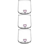 Amosfun 3 Piezas Vidrio de Amor Macchiato jarro de Cerveza Iridiscente Soporte para Taza y Tapa Vasos de te Tazas para Regalar Copa de Coctel Taza de Leche Vidrio de Alto borosilicato Rosa