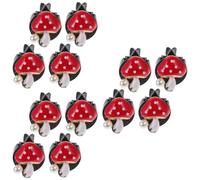 Amosfun 3 Series Clips De Setas Preguntarse Accesorios Aroma Del Coche Decoración De Aromas De Coches Perfume De Coche Ambientador Aire Auto Champiñón Aleación De Zinc Rojo 4 Piezas X 3