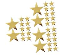 Amosfun 3 Series Doradas Recortadas para Decoración De Cumpleaños Y Bodas Accesorios De Fiesta Decoración Colgante para Fotos 12 Piezas X 3