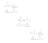 Amosfun 3 Series Soporte De Bola De Cristal Acuario Decoración Tanque Cristalball Base De Bola De Cristal Pantalla De Esfera Soportes De Bolas De Cristal De Polivinilo 4 Piezas X 3