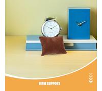 Amosfun 30 Almohadas Pequeñas de Terciopelo Marrón para Exhibir Relojes y Pulseras Cojines Rellenos Protectores para Cajas de Relojes Almohadas Organizadoras de Joyas de 75X85 CM