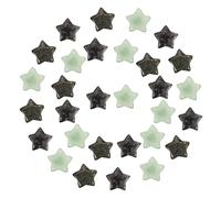 Amosfun 30 Piezas Decoración de Estrellas de Cristal Natural Adornos de para Manualidades de Diseño Compacto y Energizante