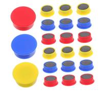 Amosfun 30 Piezas Imanes Redondos para Pizarra Blanca Puntos Magnéticos Coloridos para Nevera Oficina Aula y Hogar Imanes Multiusos para Estudio y Colaboración