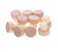 Amosfun 30 Tapones Cónicos Para Botellas De Reutilizables De Vidrio En Forma De T Color Haya Y Beige