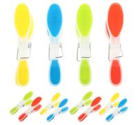 Amosfun 36 Piezas Clip de Secado Abrazaderas de Ropa a Prueba de Viento Abrazaderas para Fijar Ropa Clips disfrazes Percha Pinzas para Falda Abrazaderas de edredón de plástico el plastico