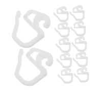Amosfun 36 Piezas Ganchos para Cortinas de Plástico Blanco de Unidades Clips Multiusos para Cortinas Pinchadas y Lápiz Sujetadores Resistentes para Salón Dormitorio y Habitación Infantil