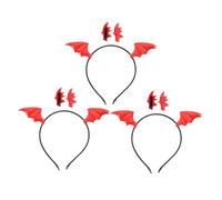 Amosfun 3juego Conjunto De Diademas Con Alas De Murciélago Diadema Gótica Accesorios Cabello Para Disfraces De Halloween y Fiestas De Cosplay