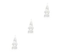 Amosfun 3piezas Atrapa Sueños Con Luz Led Colgante Decorativo De Campanillas Adorno Para Hogar y Fiesta Decoración Boho Elegante Blanco
