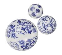 Amosfun 3piezas Decoración De Bolas De Cerámica Flotantes para Acuario Chino Accesorios para Peceras Adorno De Bola Hogar para Centros De Mesa o De Peces