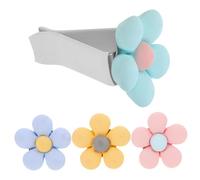 Amosfun 4 Clips Para Salida De Aire Con Diseño De Flores Para El Aire Acondicionado Del Coche Con Diseño De Margaritas Para El Difusor De Aire Acondicionado Y Abs