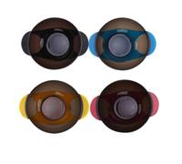 Amosfun 4 Cuencos de Silicona Antideslizantes Lavables para Teñir el Cabello Ventosa Pack de 4 Unidades Color Aleatorio y Perfectos para Peluquería Profesional