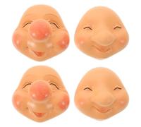 Amosfun 4 Piezas Adornos Faciales de Resina para Cara de Enano Expresión Encantadora, Compatibles y Fáciles de Instalar para Proyectos DIY de Pascua y Decoración Artesanal