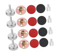 Amosfun 4 Piezas ancla de cabecera actuador anti-salpicaduras de cama fijador antivibración protector pared cama protector de pared para cama sostenedor del marco de la cama para la pared