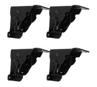 Amosfun 4 Piezas Bisagras Plegables Autoblocantes para Patas de Mesa y Muebles Soporte Metálico Negro Cobre para Escritorio Cama Armario