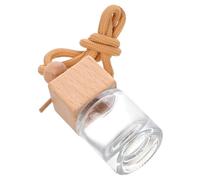 Amosfun 4 Piezas Botella De Perfume Vacía Botella De Perfume De Aire De Coche Auto Botellas Rociar Ambientador Básico Interior Decoración Fragancia Colgante Difusor Para Transparent Madera