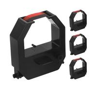 Amosfun 4 Piezas Cinta de Tinta para Reloj de Fichar, Cinta de Tinta para Máquina de Control de Asistencia, Plástico Negro, Mecanismo de Impresión Suave, para Oficinas y Gestión