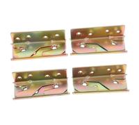 Amosfun 4 Piezas Conjunto de Conectores Ajustables para Esquinas de Cama Soporte Invisible para Estructura Metálica y Madera Fijaciones para Rieles y Cabeceros de Repuesto para Marcos de