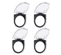 Amosfun 4 Piezas Cubierta Protectora de Botón de Plástico para Interruptores Compatibilidad y Fácil Mantenimiento en Diversos Electrodomésticos y Entornos