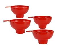 Amosfun 4 Piezas Embudo de Plástico de Boca Ancha para Cocina y Conservas, Fácil de Limpiar Rellenar Tarros y Frascos Hogar