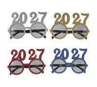 Amosfun 4 Piezas Gafas Decorativas con Números Fotos Divertidas Fiestas y Eventos Accesorio Ligero y Cómodo para Celebraciones Especiales