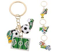 Amosfun 4 Piezas Juego de Llaveros Deportivos de Fútbol, 2026