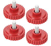 Amosfun 4 Piezas Patas Niveladoras Ajustables para Balanzas Electrónicas con Almohadillas Antivibración de Plástico para Electrodomésticos y Muebles Tornillo de Montaje Fácil y Estabilidad