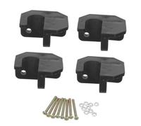 Amosfun 4 Piezas Pie de Silla de Camping Protector de Patas de Silla Plegables de Playa Plástico Negro 5x5x2cm Previene Hundimiento en Arena para Camp Stool y Lawn Chair Actividades Playa