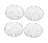 Amosfun 4 Piezas Platos Transparentes para Salsa de y Condimentos con Rallador Manual para y Jengibre Cuencos Pequeños para Picnics Cocina y Reuniones Familiares