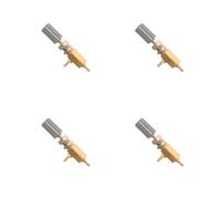 Amosfun 4 Piezas Regulador de Agua Dental de Metal y Plástico Dorado | Cambio Fácil de Presión, Riego Continuo, Diseño Compacto 6,50x2,00x1,00cm, para Limpieza Subgingival