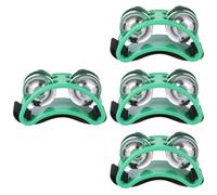 Amosfun 4 Piezas Sonajero De Campana De Pie Agitador Musical Campana Que Sacude Los Pies Cascabeles De Pie Pandereta De Pie Musical Niño Mano Instrumento Musical El Plastico