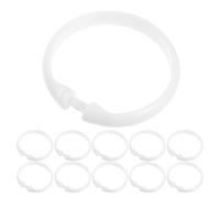 Amosfun 48 Ganchos para Cortina De Ducha Organizador De Ganchos para Cortina De Ducha Color Blanco