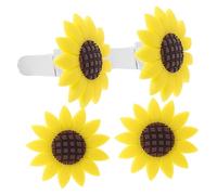 Amosfun 4piezas Clip De Aromaterapia De Girasol Para Coche Clips Decorativos Para Rejillas De Ventilación Ambientador De Coche Para Viajes