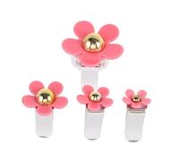 Amosfun 4piezas Clip Para Perfume De Coche Decoración Estética Para Mujer Clip Para Ventilación Adornos Margarita Para Vehículo Ambientador Coche Gancho