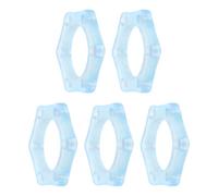 Amosfun 5 Anillos de Protección Antideslizantes de Pvc que Brillan Oscuridad para Micrófonos Inalámbricos Ktv en Ambientes Poca Luz