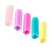 Amosfun 5 Fundas Protectoras de Silicona Evita Rayones Color Aleatorio para Tijeras y Pinzas de Cutículas Ideales para Profesionales y Uso en Kit de Cuidado de Uñas