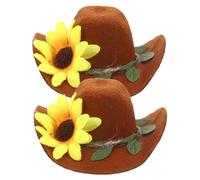 Amosfun 5 Juegos De Fundas para Botellas De Vino Sombreros Decorativos En Miniatura Adornos Festivos para Botellas Único De Navidad (2 Piezas X 5)
