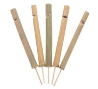 Amosfun 5 Piezas Instrumento Musical de Bambú para de Aves Silbato Portátil que Imita el Canto Curruca para Actividades y Exploración