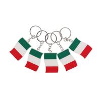 Amosfun 5 Piezas Llavero Italiano de Pvc con Bandera, Ligero y Resistente, Diseño de Dibujos Animados, Adecuado como Recuerdo o Obsequio en Eventos y Fiestas